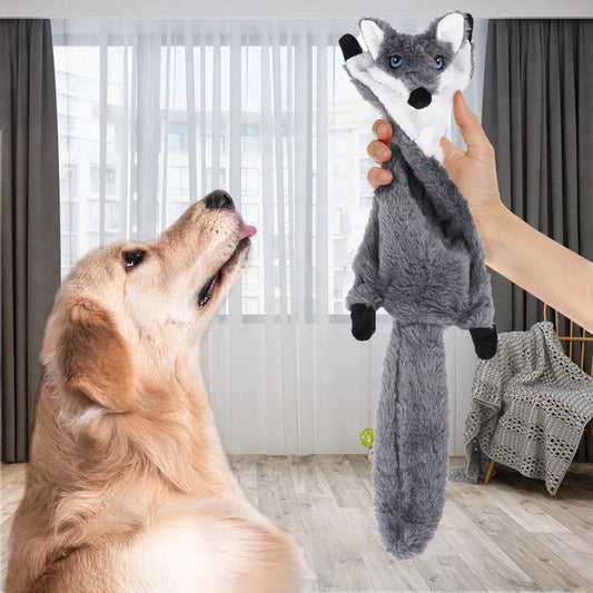 Soft Plush Dog Chew, Bite Resistant Squeaker Toy for Home Playing