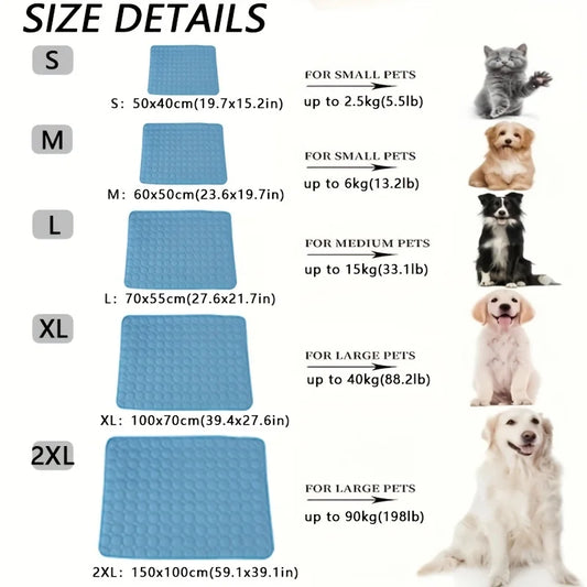 Extra Large Self-Cooling Dog & Cat Mat — Ice Pad for Big Dogs