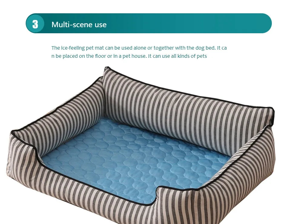 Extra Large Pet Self-Cooling Mat — Ice Pad for Dogs & Cats
