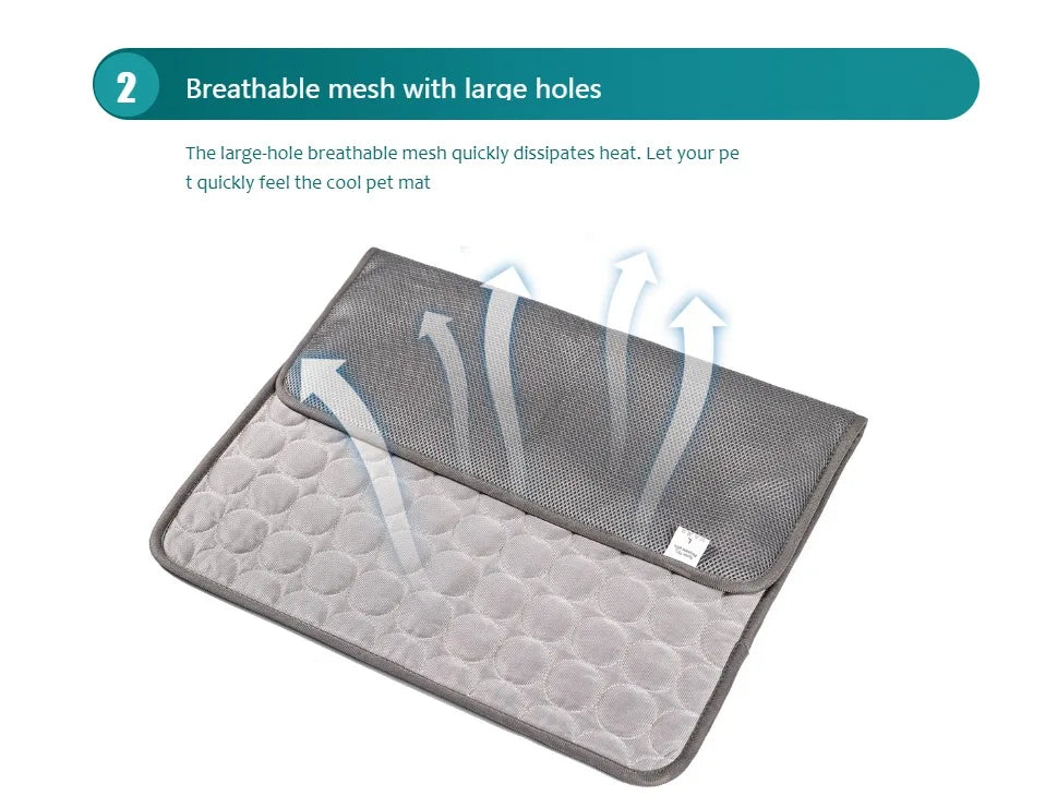Extra Large Self-Cooling Dog & Cat Mat — Ice Pad for Big Dogs