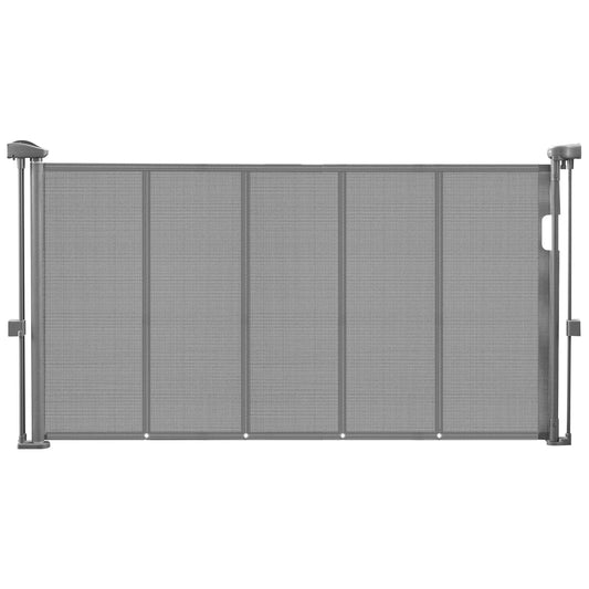 Retractable Pet Gate — Extends 55” to 110” Wide, 34” Tall, Easy Install