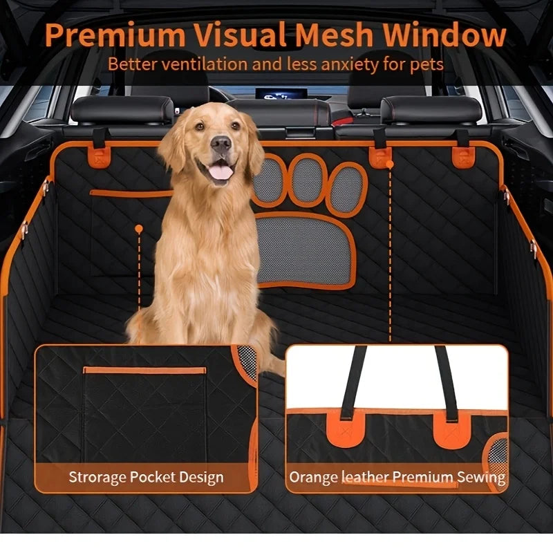 Dog Car Seat Cover — Heavy Duty, Scratch-Resistant, Anti-Slip Rear Seat Protector