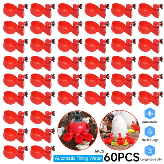 36-1PCS Poultry Drinking Cup Automatic Waterer for Chicken Chicks Duck Goose Quail