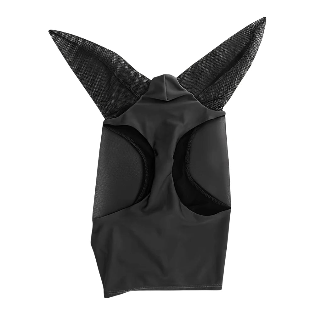 Horse Fly Mask — Breathable Mesh Hood with Ear Protection | Anti-Fly & Mosquito Bonnet | Black, Grey, Blue, Red, Purple