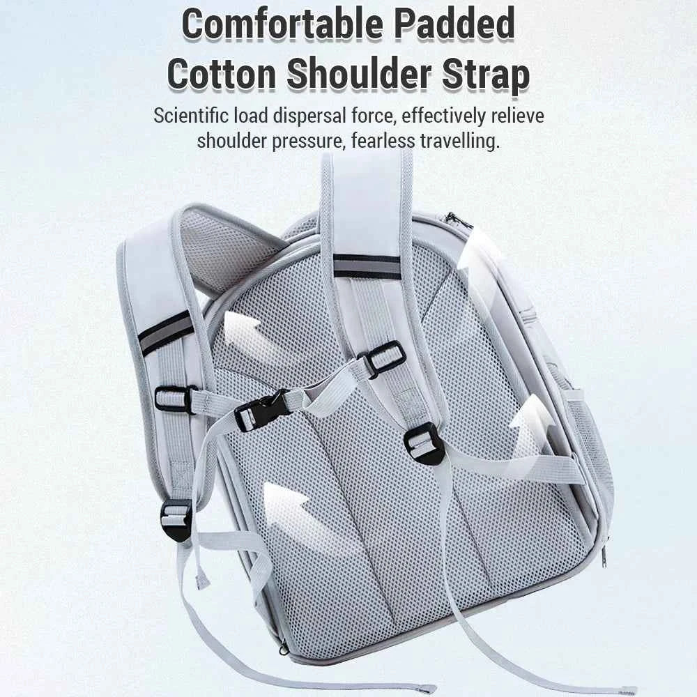 Cat Carrier Outdoor Portable Breathable Pet Bag Shoulder Backpack Handheld Pet Bag Expandable Pet Backpack Cat Backpack