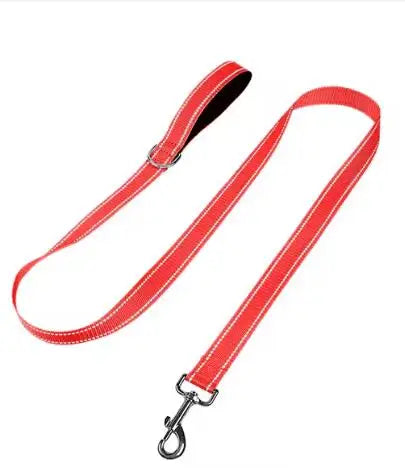Reflective Night Safety Lead Strap for Dogs & Cats — Multiple Lengths & Colors
