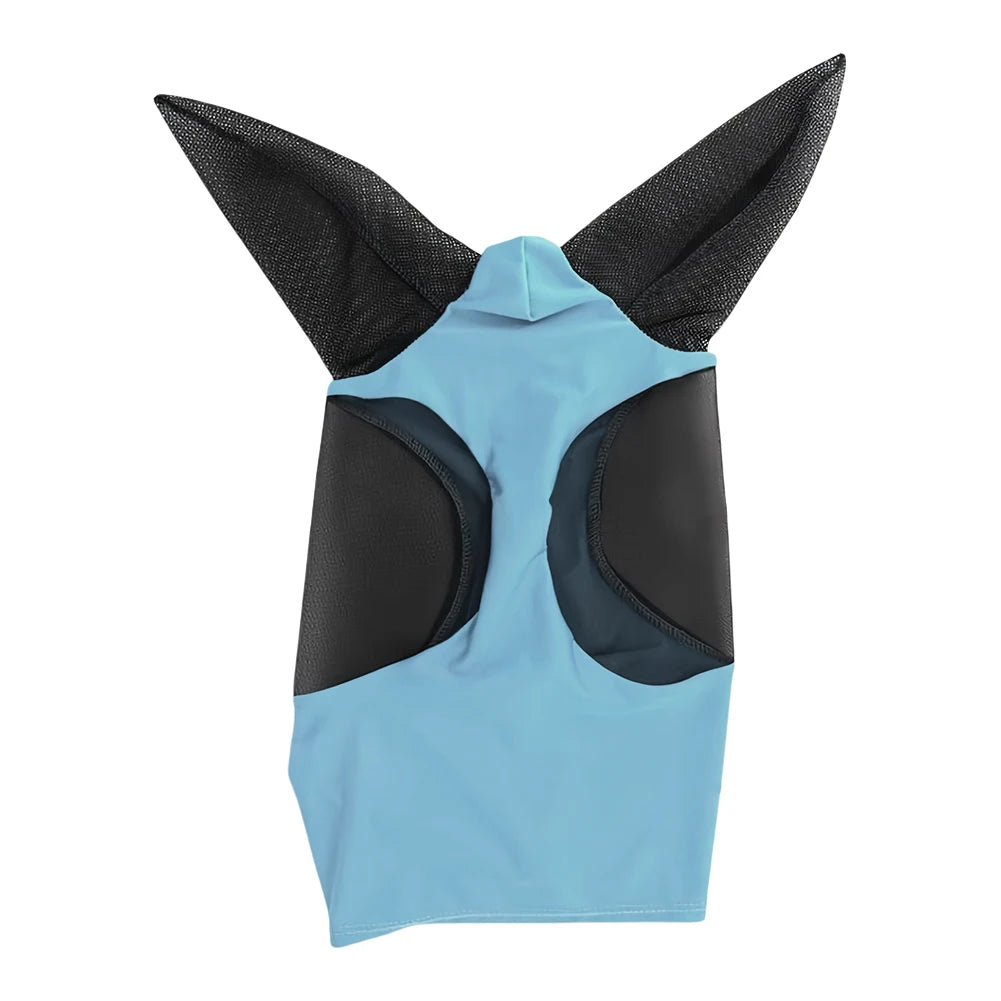 Horse Fly Mask — Breathable Mesh Hood with Ear Protection | Anti-Fly & Mosquito Bonnet | Black, Grey, Blue, Red, Purple